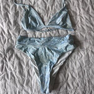 Rusty Blue Tie-Dye Bikini Set